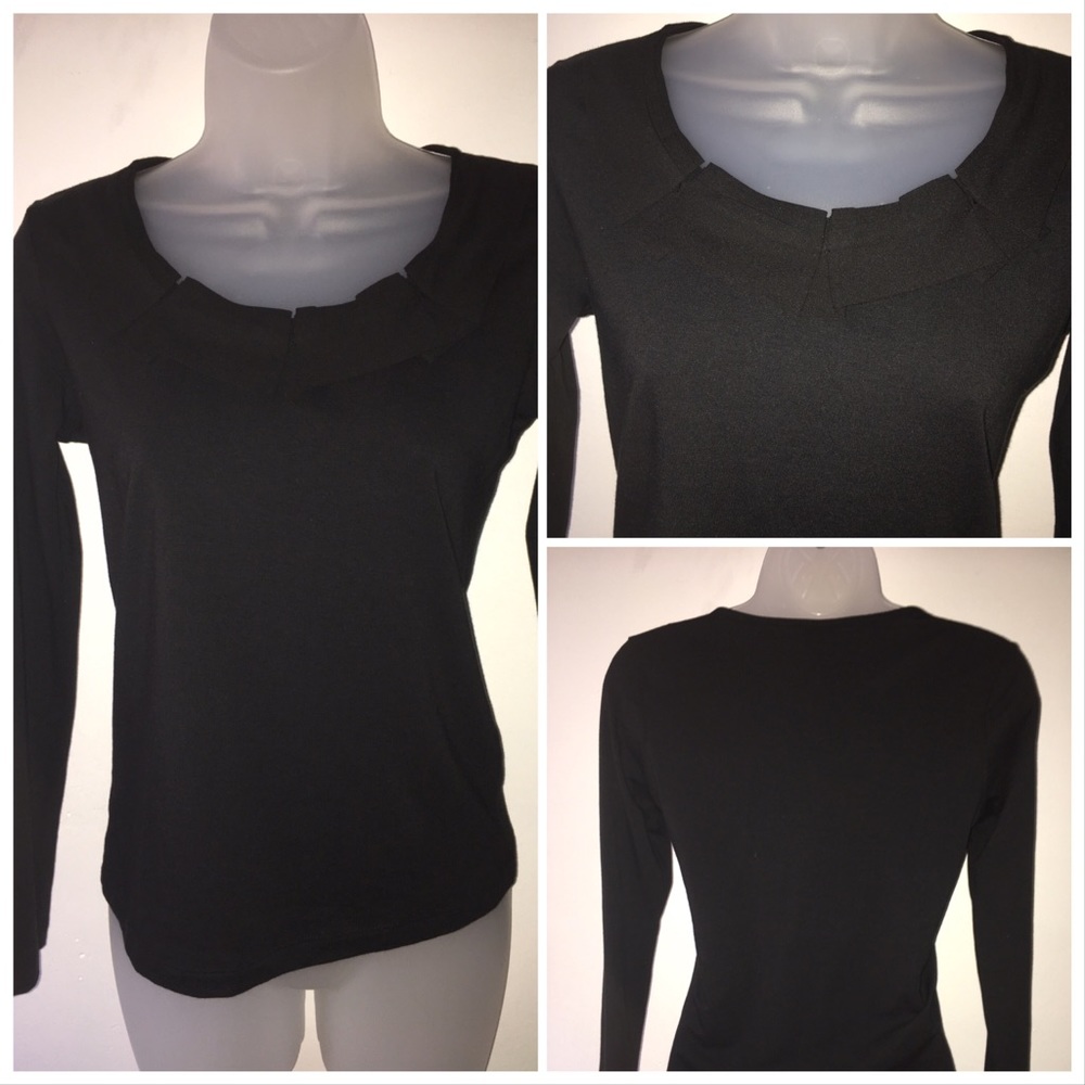 Talbots worm Top, Black Color , Size S/petite